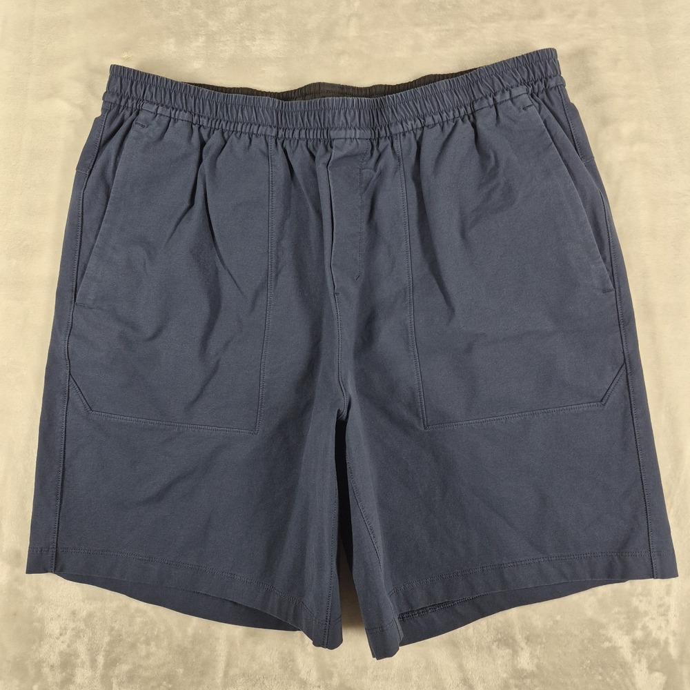 Lululemon Bowline Shorts Men's XL Blue 8" Inseam Drawstrings Pull On LM7BDES